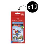 Faber-Castell 16-114462 Pencil Watercolour With Brush Pack 12