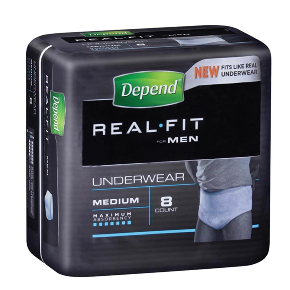 Depend 19605 RealFit Underwear Men Medium Pack 8 Carton Of 4 Winc