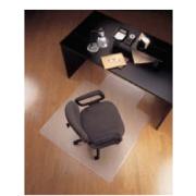 Marbig Chairmat Economat PVC Key Hole Style Hard Floor 1340l x 1140wmm Glass Clear