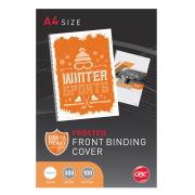 GBC Front Binding Cover A4 300 Micron Frosted Pack 100