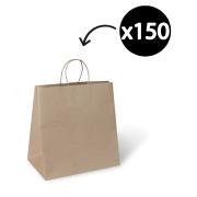 Detpak Jumbo Twist Brown Handle Bag 370 x 355 x 220mm Carton 150