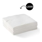 Biopak Bionapkin 2 Ply 1/4 Fold Cocktail Napkin 240x240mm White Carton 2000