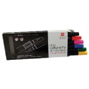 Micador Duo Calligraphy Markers Assorted Colours Pack/6