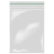Austar Press Seal Bag 30% Recycled Green Stripe 355 X 400mm 50um Pack 100