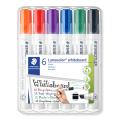 Thumbnail image of Staedtler Lumocolor Whiteboard Marker Chisel 2.0-5.0mm Assorted Colours Pack 6