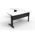 Thumbnail image of Rapid Line Span Metal Leg Corner Workstation 1800w x 1500w x 700d x 730h Mm White/black
