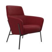 Chair Solutions Jubel Lounge 4 Leg Black Steel Base in Warwick Key Largo Cherry