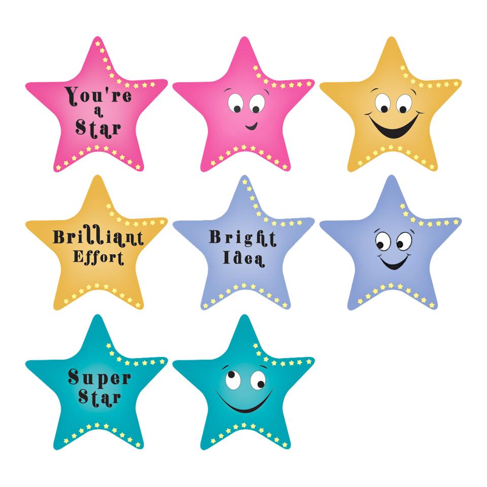 Avery Merit and Reward Stickers Super Stars 30 mm diameter Pack 100 Image