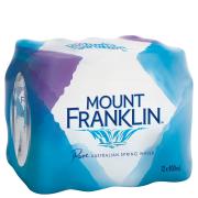 Mount Franklin Water 400ml Carton 24