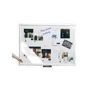 Justick Electro Adhesion Notice/White Board 600 x 900mm White